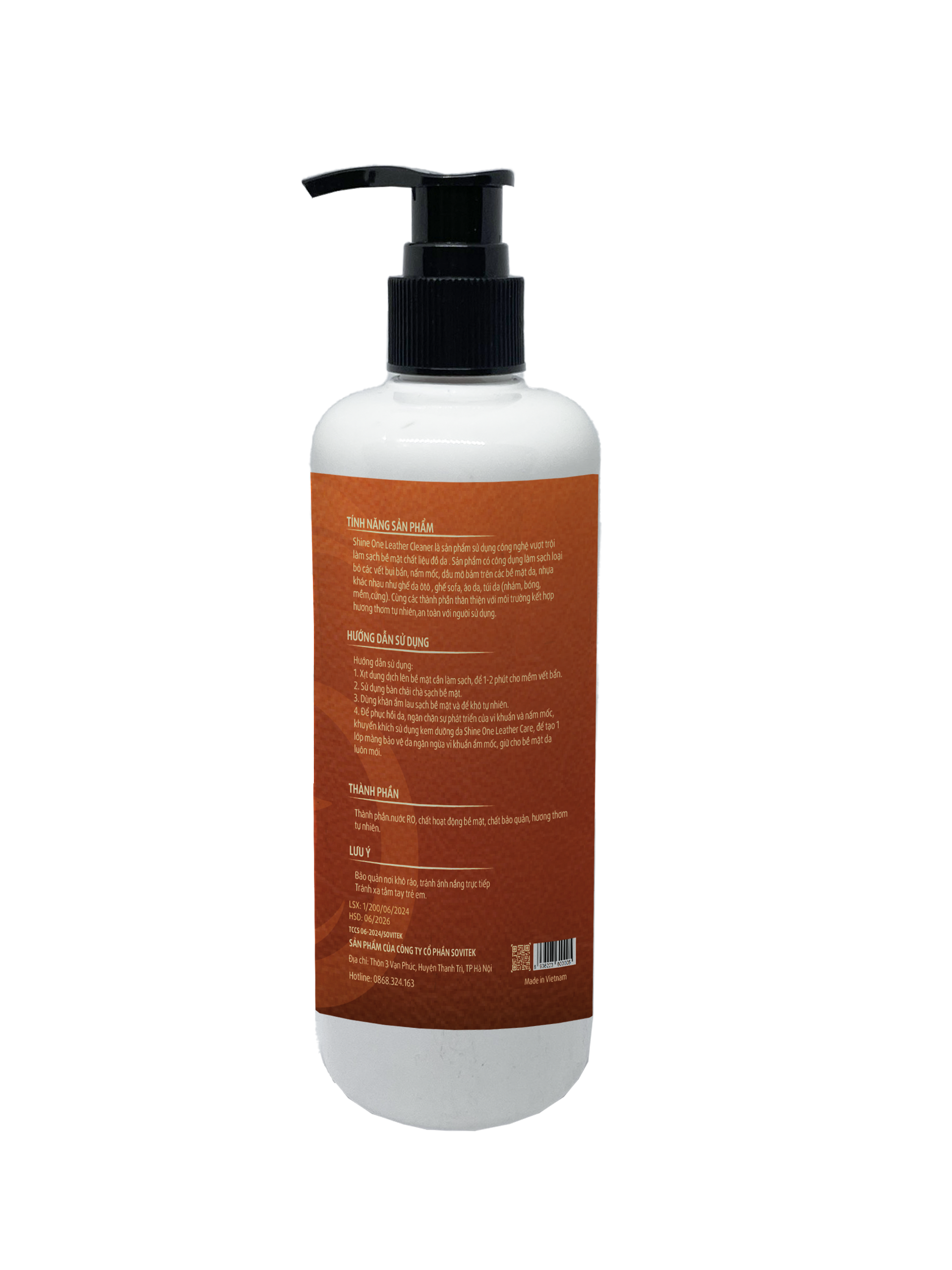 SHINE ONE Leather Cleaner - Làm sạch da (da, nhựa)